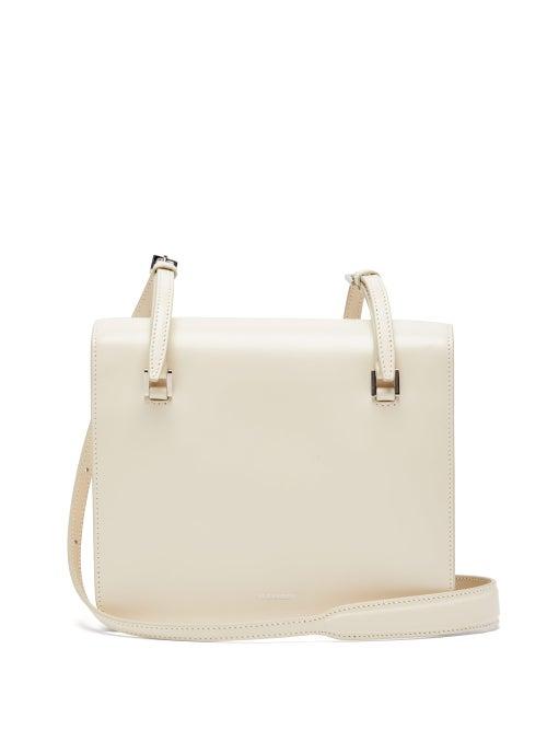 Matchesfashion.com Jil Sander - Small Leather Cross Body Bag - Womens - White