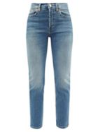 Matchesfashion.com Re/done Originals - High Rise Cropped Slim Leg Jeans - Womens - Denim