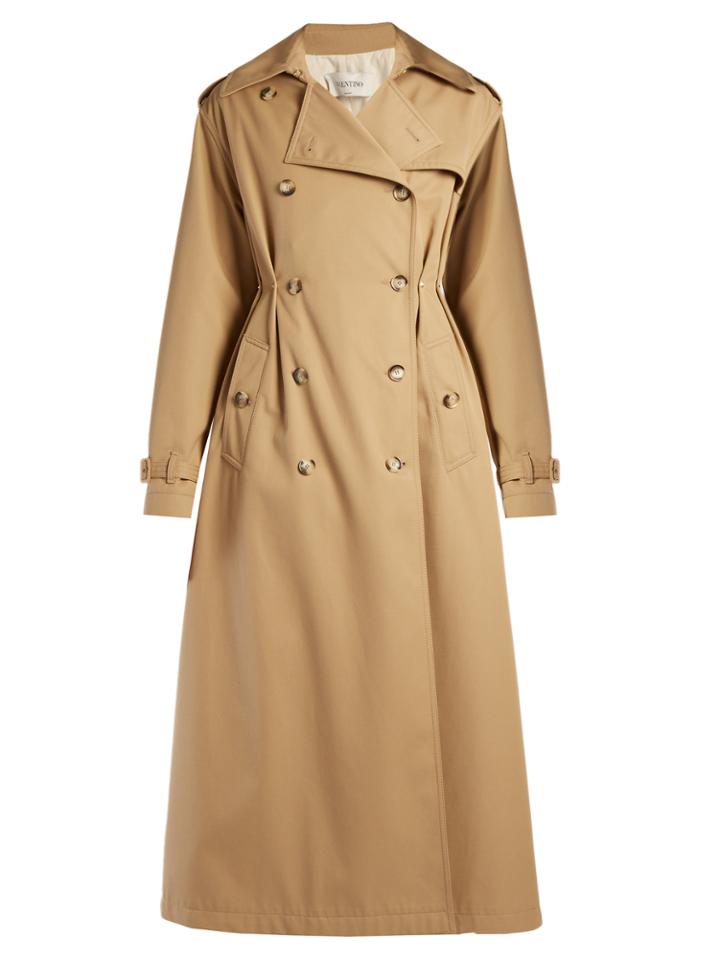 Valentino Rockstud Untitled #1 Gabardine Trench Coat