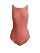 Matchesfashion.com Haight - Boat Neck Swimsuit - Womens - Pink