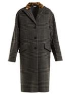 Miu Miu Single-breasted Wool And Faux-fur Coat