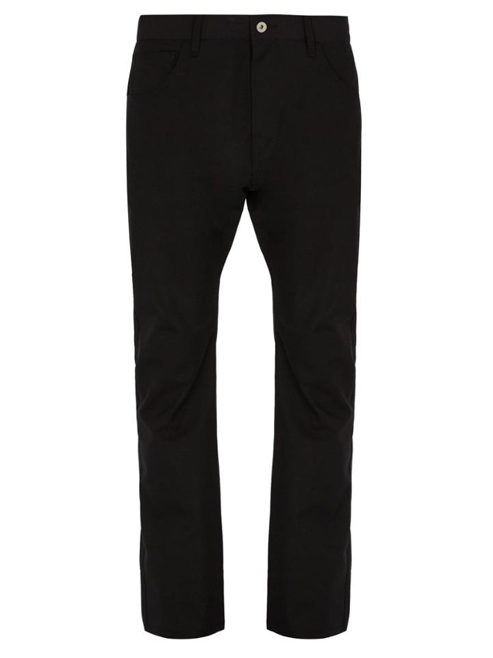 Junya Watanabe Reflective Cuff Straight-leg Wool Trousers