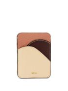 Matchesfashion.com Chlo - Walden Colour-blocked Leather Cardholder - Womens - Beige