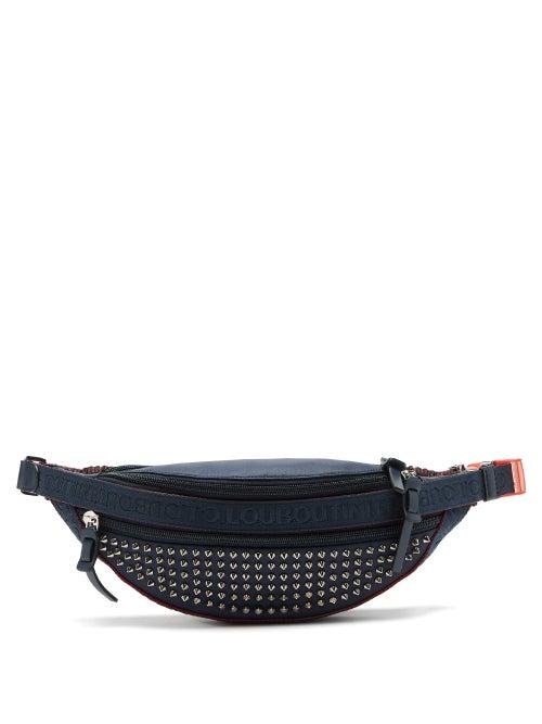 Matchesfashion.com Christian Louboutin - Parisnyc Studded Belt Bag - Mens - Navy