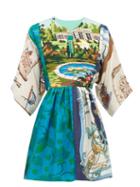 Matchesfashion.com Rianna + Nina - Vintage Patchwork Tapestry Panel Silk Top - Womens - Multi