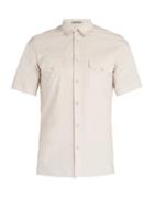 Matchesfashion.com Bottega Veneta - Patch Pocket Cotton Shirt - Mens - Light Grey