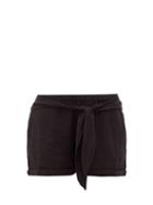Matchesfashion.com Anaak - Maithili Cotton-gauze Shorts - Womens - Black