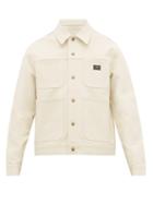 Matchesfashion.com Ami - Patch Pocket Denim Jacket - Mens - Cream