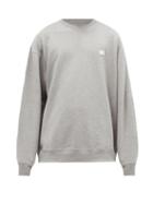Matchesfashion.com Acne Studios - Forba Face Oversized Cotton-jersey Sweatshirt - Mens - Grey