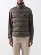 Moncler - Herniaire Quilted Down Gilet - Mens - Brown