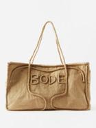 Bode - Rope Linen Tote Bag - Mens - Natural