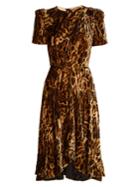 Isabel Marant Ulia Leopard-print Velvet Dress