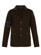 Matchesfashion.com The Gigi - Eddy Colour Block Wool Cardigan - Mens - Brown
