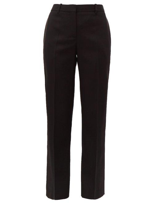 Matchesfashion.com Givenchy - Satin Trimmed Wool Twill Tuxedo Trousers - Womens - Black