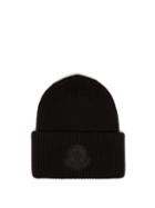 Matchesfashion.com 2 Moncler 1952 - Logo Virgin Wool Beanie Hat - Mens - Black