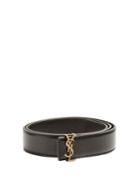 Saint Laurent Monogram Leather Waist Belt