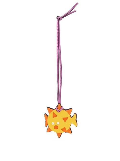 Matchesfashion.com Loewe Paula's Ibiza - Blowfish Foam And Leather Charm - Mens - Yellow