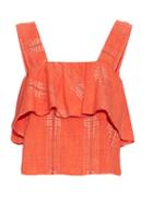 Ace & Jig Frances Ruffled Cotton-blend Top