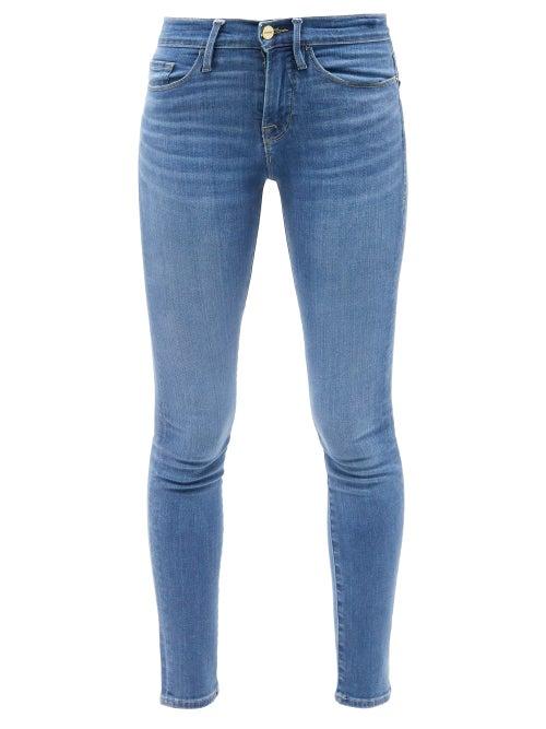 Ladies Rtw Frame - Le Skinny Mid-rise Cropped Jeans - Womens - Mid Denim