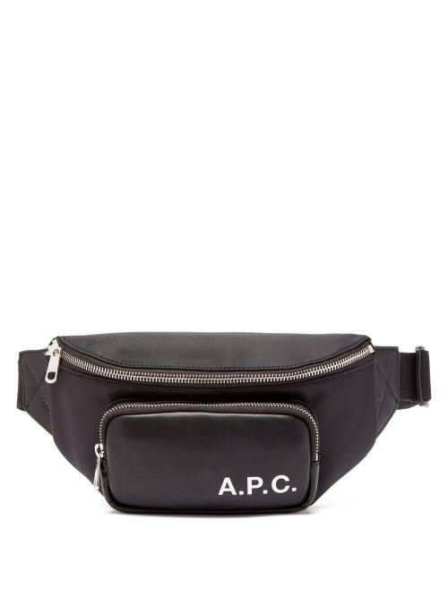 Matchesfashion.com A.p.c. - Camden Logo Print Belt Bag - Mens - Black