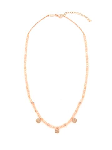 Jacquie Aiche Diamond, Guava Quartz & Rose-gold Necklace