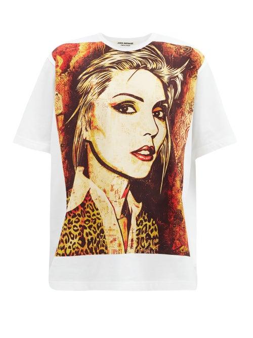 Matchesfashion.com Junya Watanabe - Blondie-print Cotton-jersey T-shirt - Womens - White