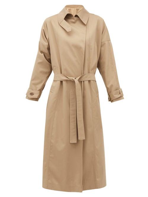 Matchesfashion.com Preen By Thornton Bregazzi - Savannah Twill Trench Coat - Womens - Beige Multi