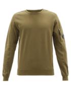 C.p. Company - Goggle-lens Cotton-jersey Sweatshirt - Mens - Green