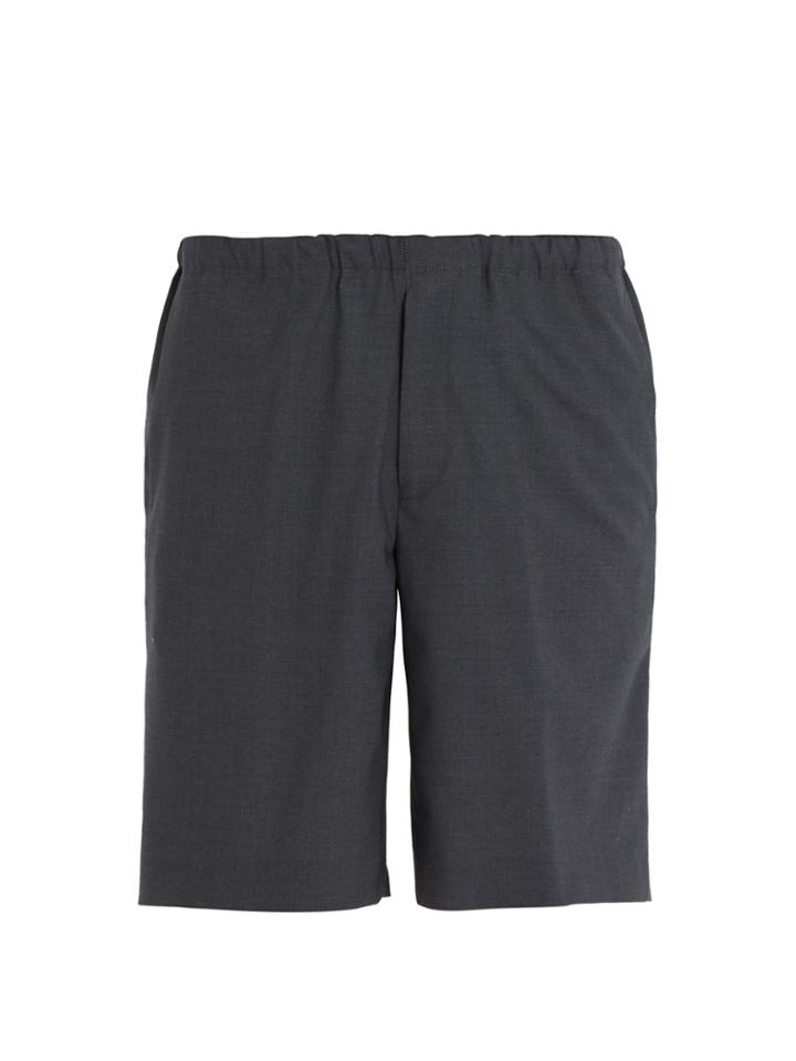 Acne Studios Ari Elasticated-waist Stretch-wool Shorts