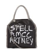Stella Mccartney - X Ed Curtis Falabella Mini Faux-leather Tote Bag - Womens - Black White