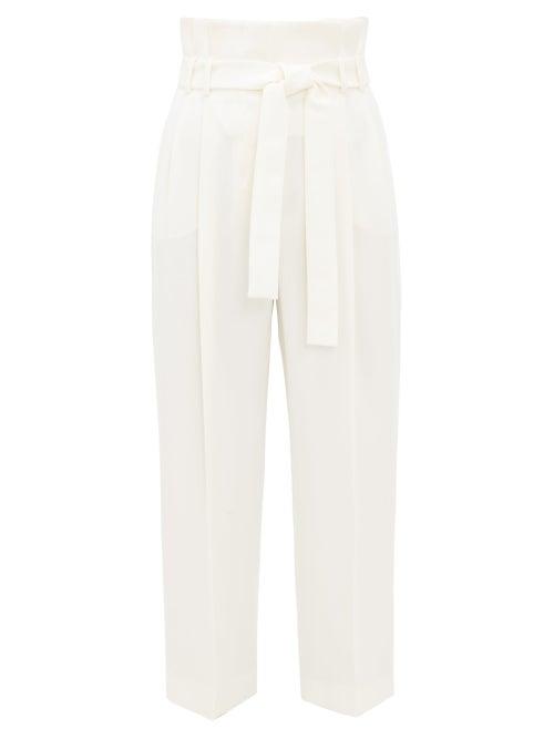 Matchesfashion.com Max Mara - Addotto Trousers - Womens - Ivory