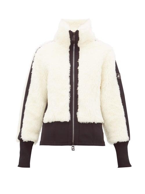 Matchesfashion.com Toni Sailer - Jacquie Wool Blend Shearling Jacket - Womens - Ivory