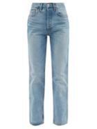 Re/done - 90s High-rise Wide-leg Jeans - Womens - Light Blue