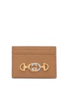 Matchesfashion.com Gucci - Zumi Leather Cardholder - Womens - Tan