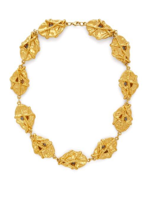 Matchesfashion.com Alighieri - The Museum Of Memories Gold Plated Choker - Womens - Gold