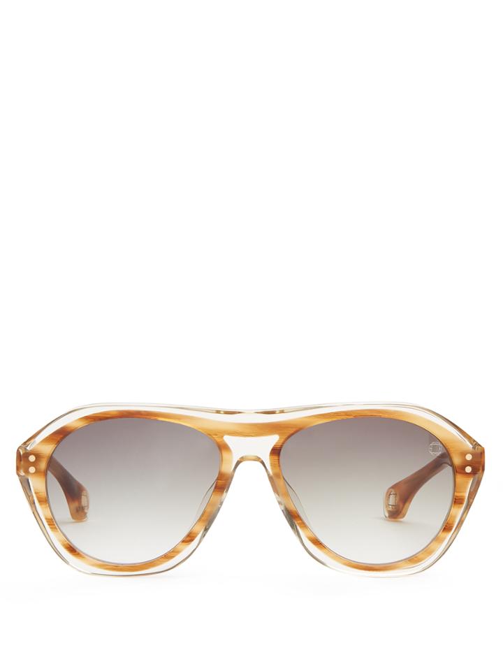 Blake Kuwahara Renwick Acetate Aviator Sunglasses