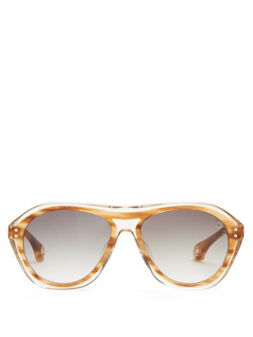 Blake Kuwahara Renwick Acetate Aviator Sunglasses