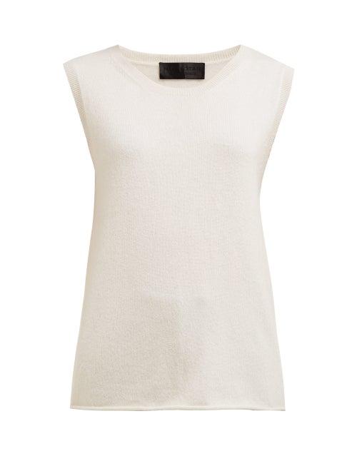 Matchesfashion.com Nili Lotan - Muscle Knitted Tank Top - Womens - Ivory