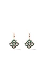 Selim Mouzannar - Fish For Love Diamond & 18kt Rose-gold Earrings - Womens - Green Multi