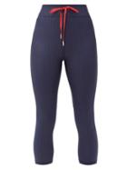 Matchesfashion.com The Upside - Liegia Cropped Jersey Leggings - Womens - Navy