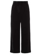 Ladies Rtw Etro - Nashville Velvet Wide-leg Trousers - Womens - Black