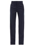 Matchesfashion.com Vetements - Checked Trousers - Womens - Navy