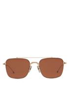 Mens Eyewear Thom Browne - Aviator Metal Sunglasses - Mens - Gold