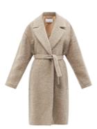 Raey - Belted Wool-blend Coat - Womens - Light Brown