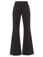 Stella Mccartney - Mona High-rise Wool-blend Flared Trousers - Womens - Black