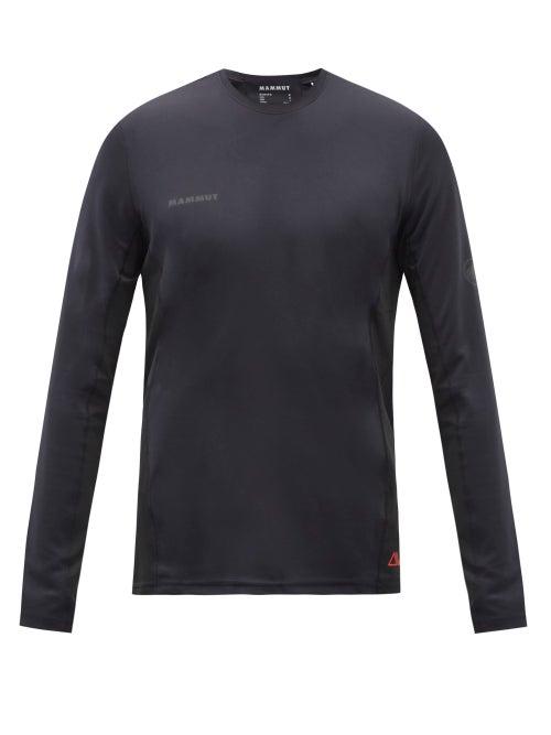 Mens Activewear Mammut Delta X - Sertig Technical-jersey Long-sleeved T-shirt - Mens - Black
