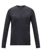 Mens Activewear Mammut Delta X - Sertig Technical-jersey Long-sleeved T-shirt - Mens - Black