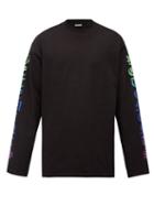 Matchesfashion.com Vetements - Degrad-print Cotton-jersey T-shirt - Mens - Black