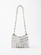 Paco Rabanne - Flower-disc Chainmail Shoulder Bag - Womens - Floral