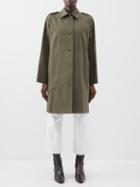 A.p.c. - Justine Cotton-canvas Trench Coat - Womens - Khaki